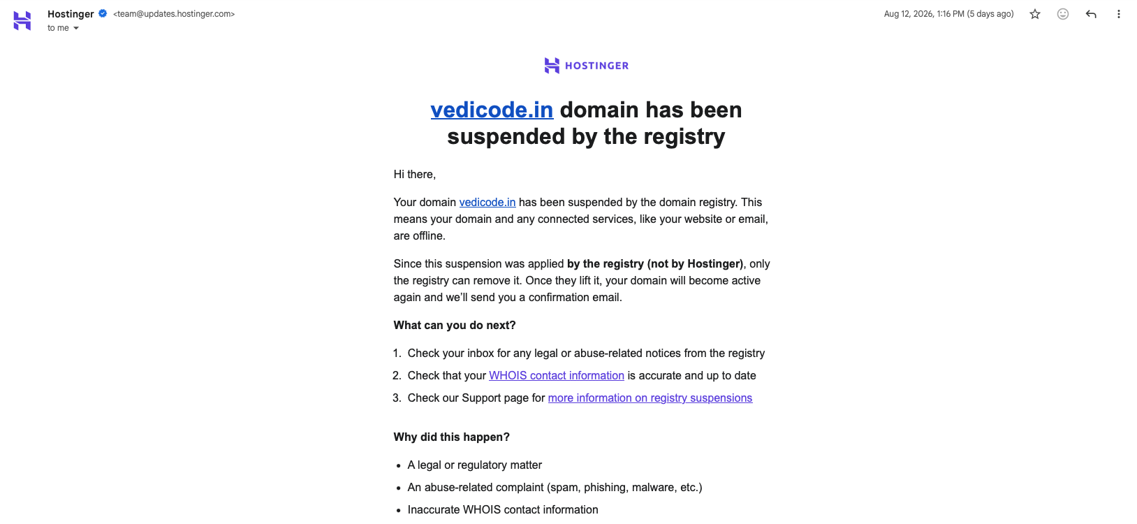 domain-suspended